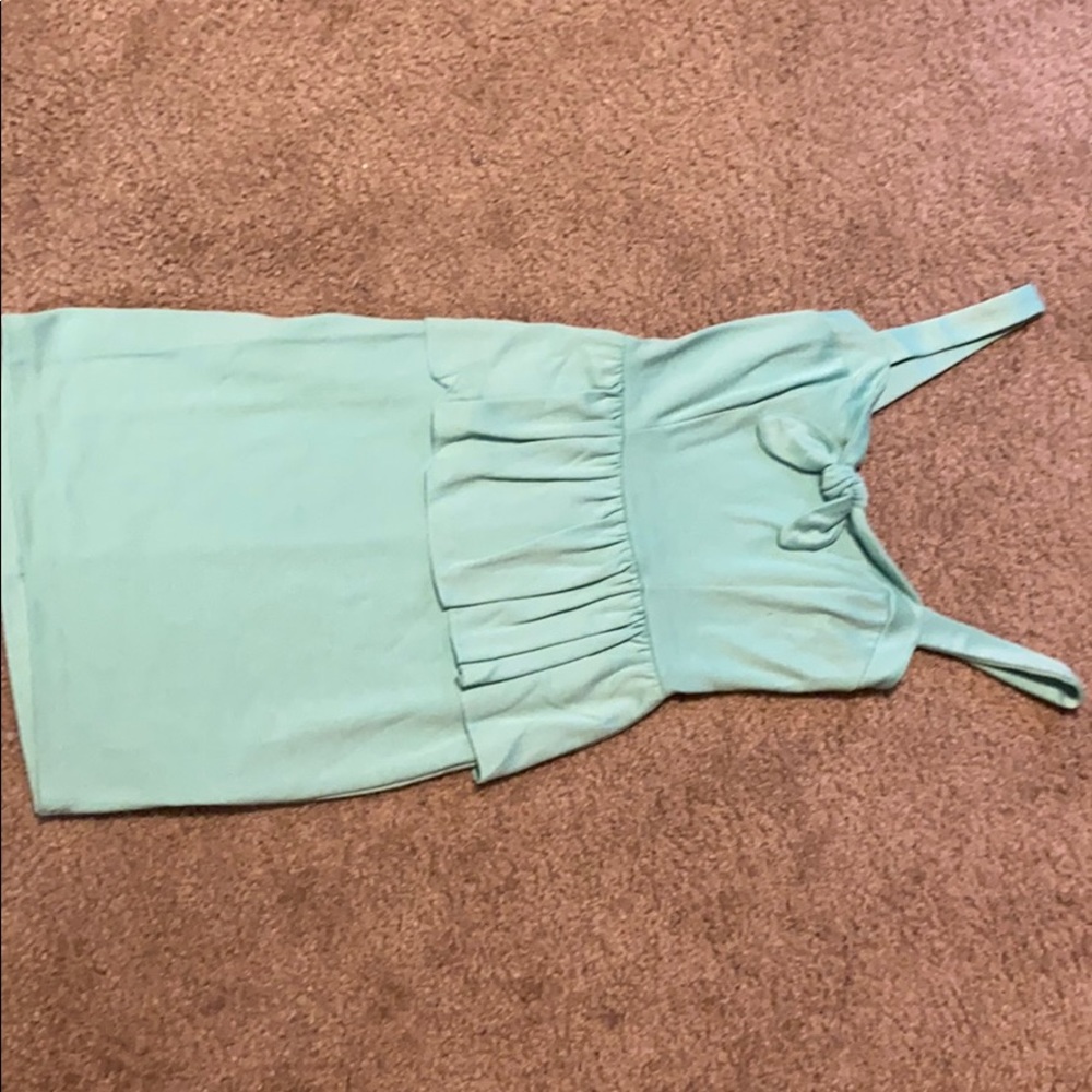 Turquoise body con dress